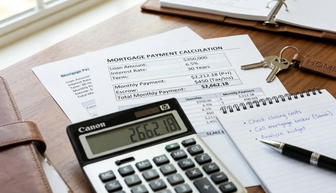 home buying costs and mortgage calculations